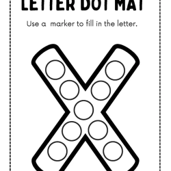 Letter Dot Mat Easy Worksheet