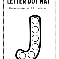 Letter Dot Mat For 1st Grade Worksheet