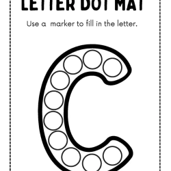 Letter Dot Mat For Free Worksheet