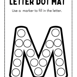 Letter Dot Mat For Grade 2 Worksheet