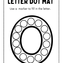 Letter Dot Mat For Grade 3 Worksheet