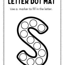 Letter Dot Mat For Grade 5 Worksheet