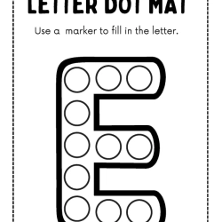 Letter Dot Mat Free Download Worksheet