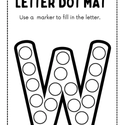 Letter Dot Mat Fun Worksheet