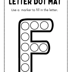 Letter Dot Mat Pdf Free Worksheet
