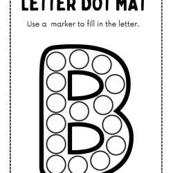 Letter Dot Mat Printable Worksheet
