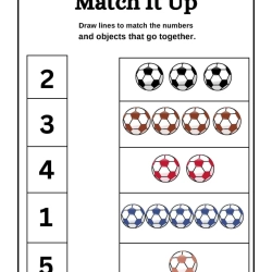 Match It Up Number Worksheet Pdf File