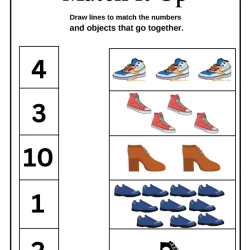 Match The Number Worksheet Downloads