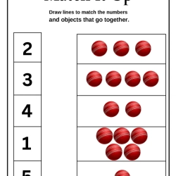 Match The Number Worksheet For Free