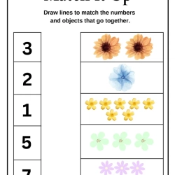 Match The Number Worksheet Printables