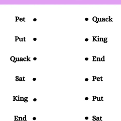 Match The Same Sight Words For 6th Grade Worksheet