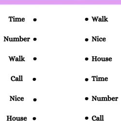 Match The Same Sight Words For Grade 4 Worksheet