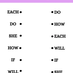 Match The Same Sight Words For Kids Worksheet