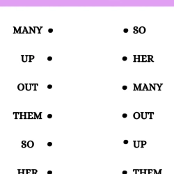 Match The Same Sight Words For Kindergarten Worksheet