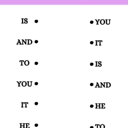 Match The Same Sight Words Printable Worksheet