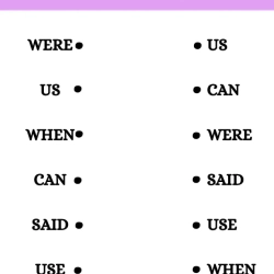 Match The Same Sight Words To Print Worksheet