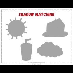 Shadow Matching Worksheet For Toddlers