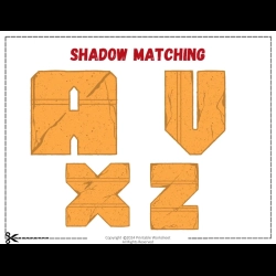 Shadow Matching Worksheet Printables Free