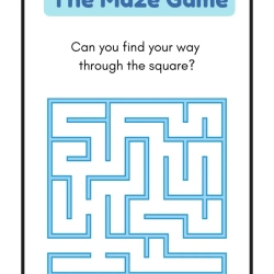 Maze Worksheet 060
