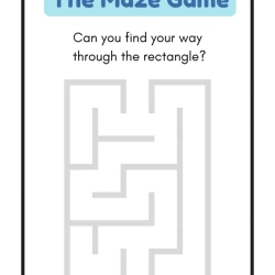 Maze Worksheet 080