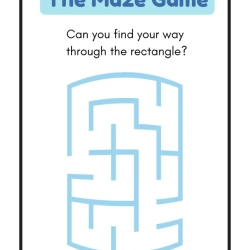 Maze Worksheet 086