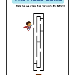 Maze Worksheet For Kindergarten