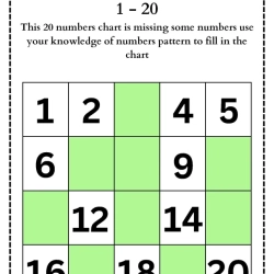 Missing Number Worksheet Printables