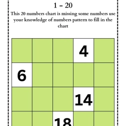 Missing Number Worksheet To Prints