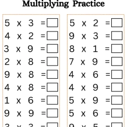 Multiply Worksheet For 1st Grade