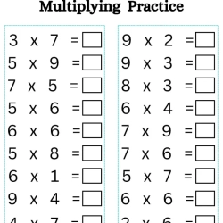 Multiply Worksheet For Free