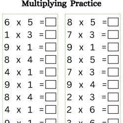 Multiply Worksheet For Grade 1