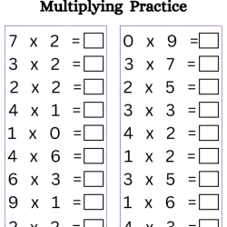 Multiply Worksheet For Grade 5