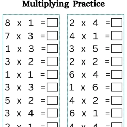 Multiply Worksheet For Grade 6