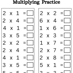 Multiply Worksheet Fun