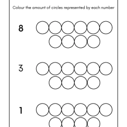 Color The Amount Of Circles Download Worksheet