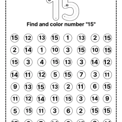 Find And Color Number Worksheet For Free