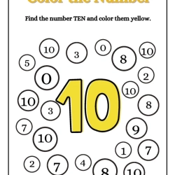 Find And Color The Number Download Worksheet