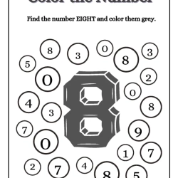 Find And Color The Number Free Download Worksheet