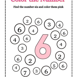 Numbers Coloring Worksheet Downloads