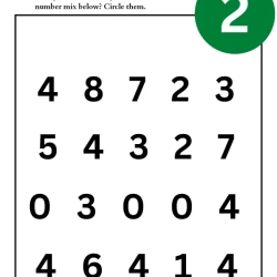 Find Number Scramble Worksheet Printables