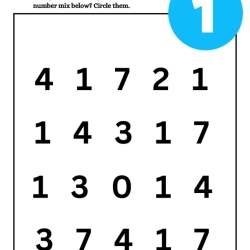 Find Number Scramble Worksheet To Prints