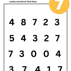 Number Scramble Circle Worksheet Downloads