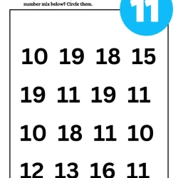 Number Scramble Circle Worksheet For 1st Grade