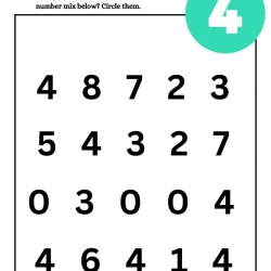 Number Scramble Circle Worksheet Printables