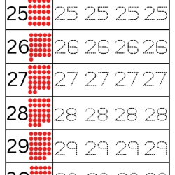 Count And Tracing Worksheet For 1st Grade