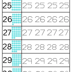 Count And Tracing Worksheet For Grade 3