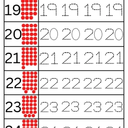 Count And Tracing Worksheet For Kindergarten