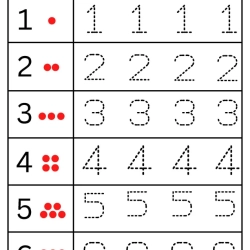 Count And Tracing Worksheet Pdf File