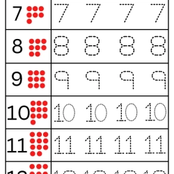 Count And Tracing Worksheet To Prints