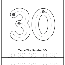 Free Printable Tracing Number Worksheet 060